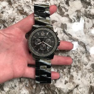 Michael Kors Large face acetate Watch. EUC